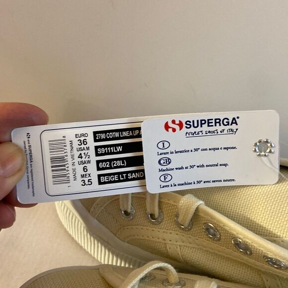 Superga ltaly sneakers shoes size 6 - Picture 3 of 6